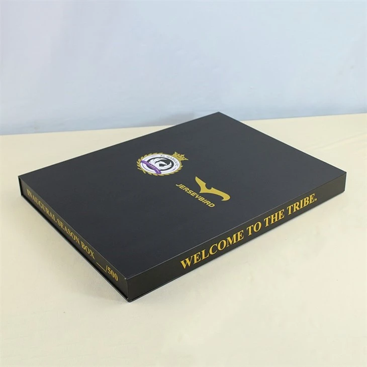 Black Gold Book Shape Magnetic Box