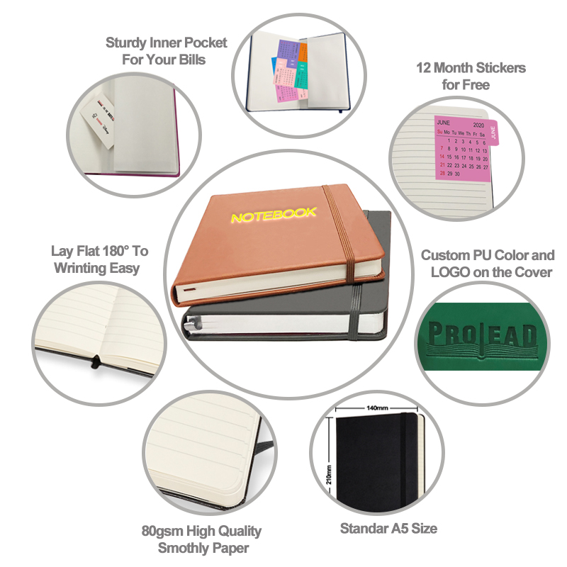 customized paper and leather notebook 1 customized paper and leather notebook 1