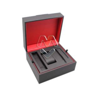 Personalized Menswatch arca archa in excelso - finis qualitas nigrum corium vigilia arca