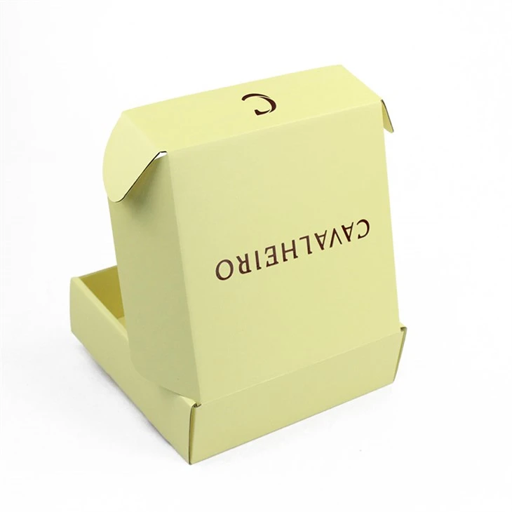 Yellow packaging corrugated Mailing arca archa